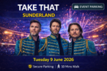 Take That Stadium of Light Parking Sunderland 9 June 2026