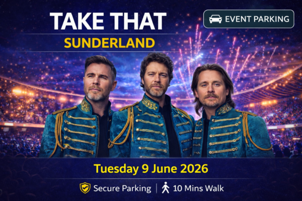 Take That Stadium of Light Parking Sunderland 9 June 2026